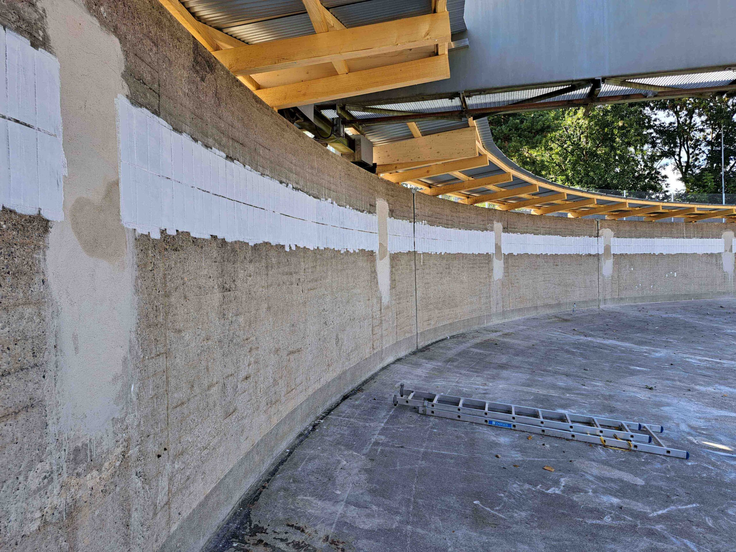 SCHWEIZ OPFIKON GRAFFLAND RONDELL UMBAU SOMMER 2024