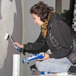 Künstlerin SAFU, Graffland Eröffnungsfeier, Zürich 2025 (Foto: VOLLTOLL / Simon Boschi) 